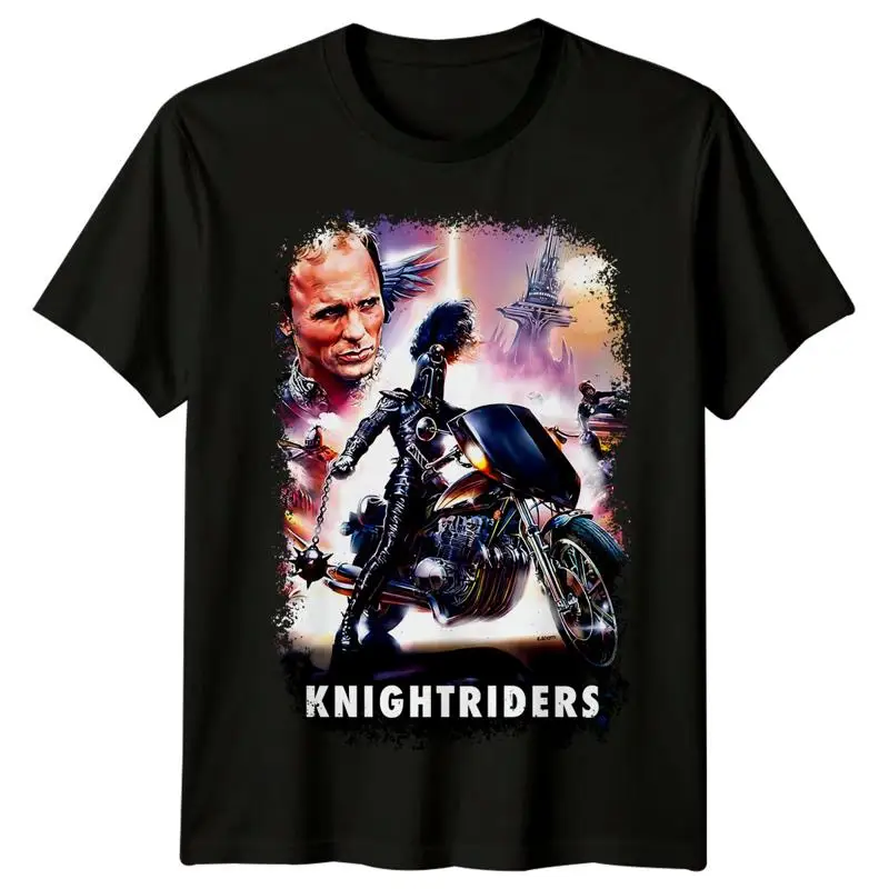 Knightriders 1981 Movie Poster Inspired  T shirt Retro 80s