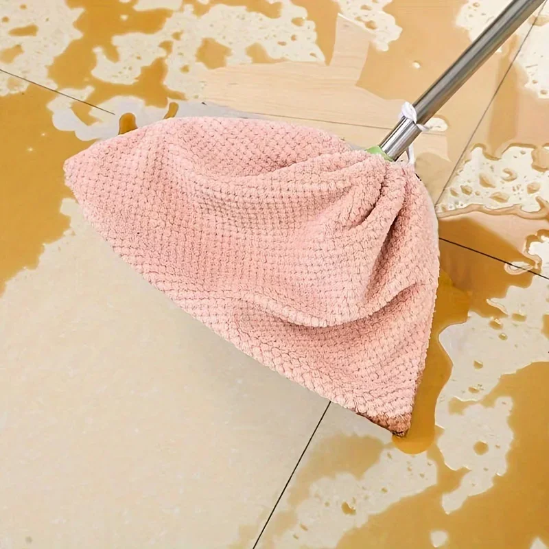 Soft Hair Sweeping Mop with Absorbent Cloth Cover - Effortlessly Clean Your Home