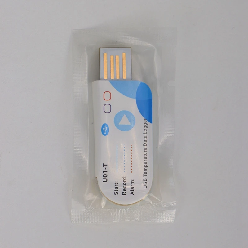 USB Temperature Data Logger Temperature Recorder With 14400 Points 60 Days Disposable For Cold Chain Transport