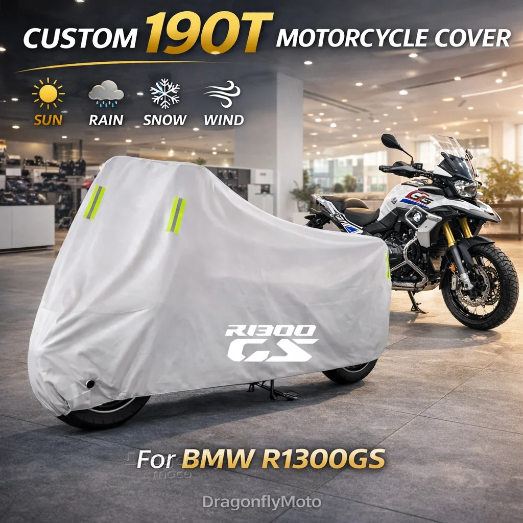 

Чехол для мотоцикла BMW R1300GS R1300 GS R 1300GS GS1300 2023 2024, серебристый, водонепроницаемый, защита от УФ-излучения, дождя, пыли, солнца, для улицы и дома