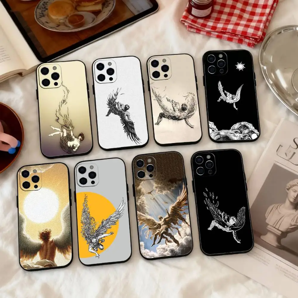 

G-Greek M-Myth Icarus Phone Case Silicone Soft For IPhone 17 16 15 14 13 12 11 X XR Plus Pro Max Plus