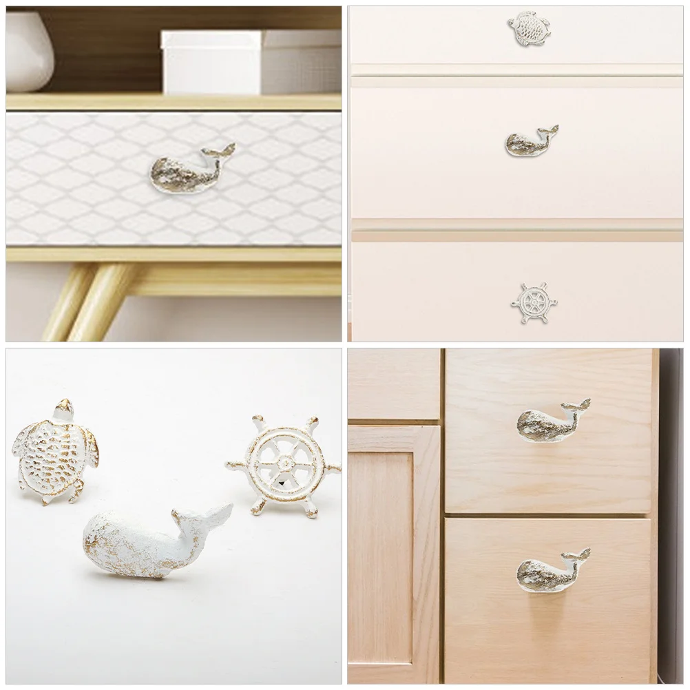 

2pcs Iron Cabinet Handles Vintage Style Drawer Knobs Durable Anti-Rust Replacement Pulls For Dresser Cupboard Wardrobe Single