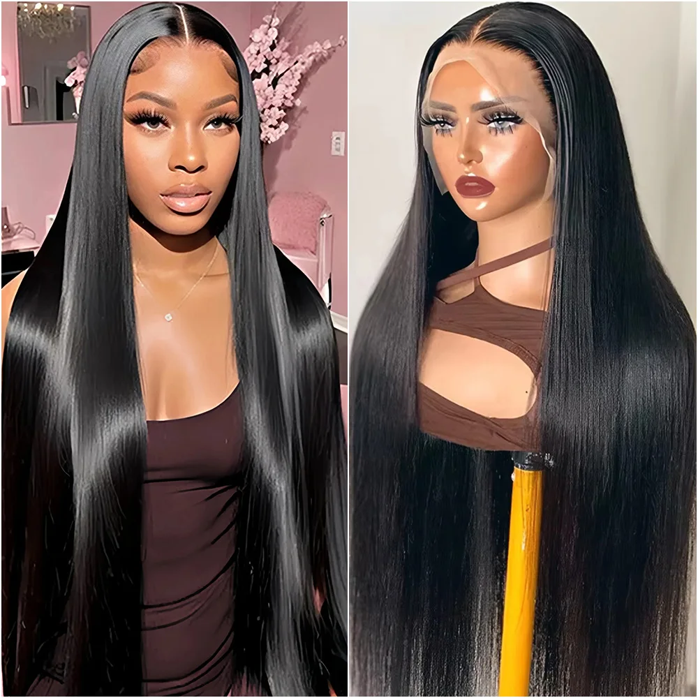 

Натуральный Черный Костяной Прямой 5x5 Бесклеевой Парик Фронта Шнурка 13X4 и 13X6 HD Парик Фронта Шнурка 360 Полный Кружевной Бразильский Парик Человеческих Волос