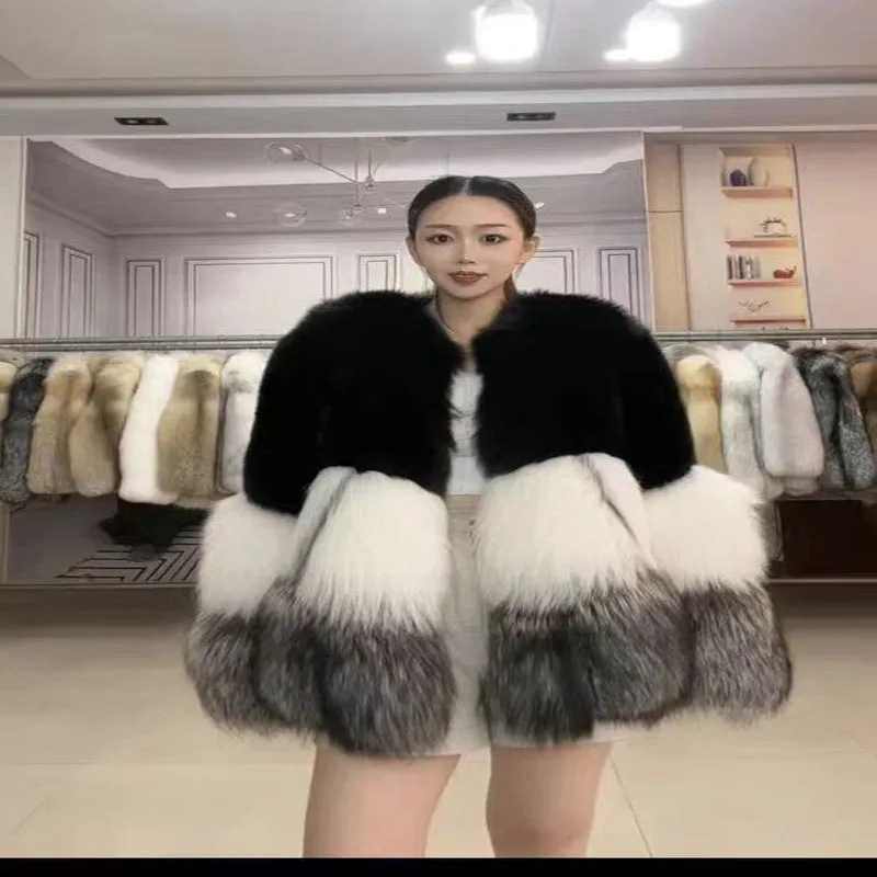 Fur jacket women's short fur clothing fur women's clothing genuine fox fur coat