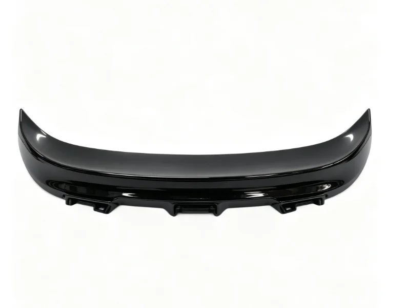 Gloss Black ABS Single Deck Roof Car Rear Trunk Spoiler Polished Finish Universal Fitment for Sedan Auto Tail Wing Modification