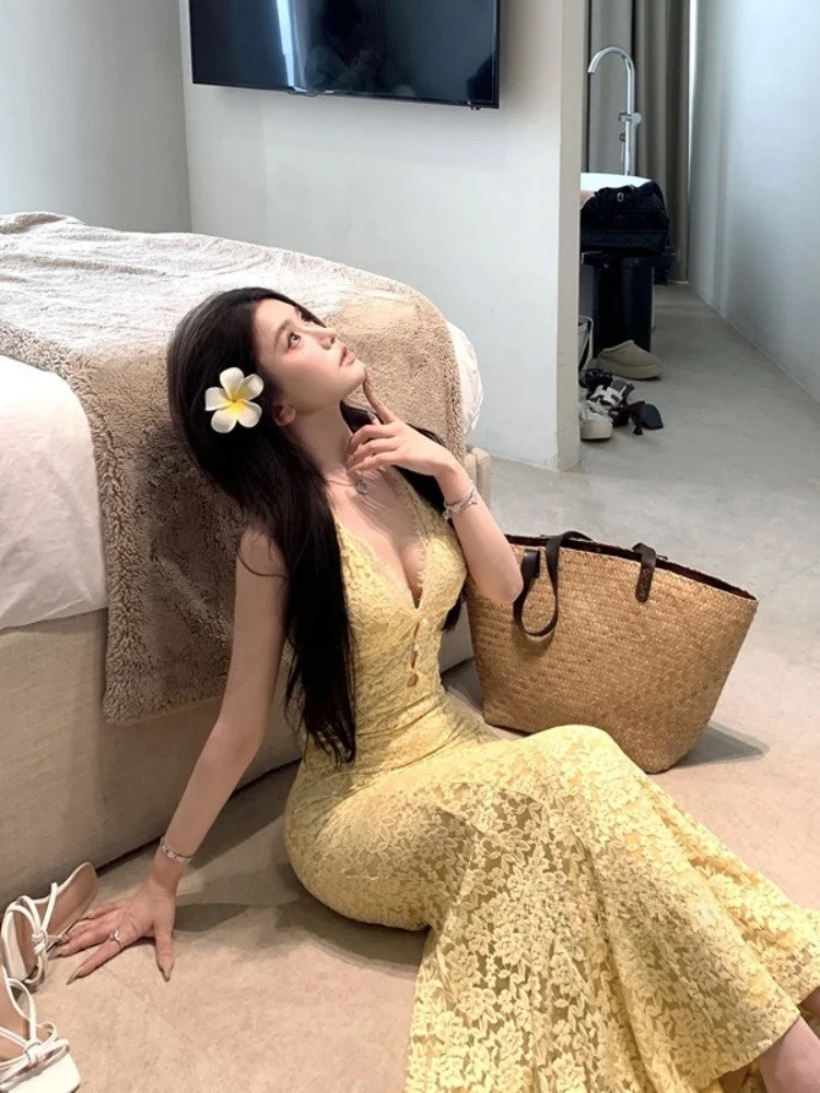 

Сексуальная желтая бальная висячая Ne Dr женская облегающая юбка с фианитом и кружевом на талии, длинная длинная юбка Dr