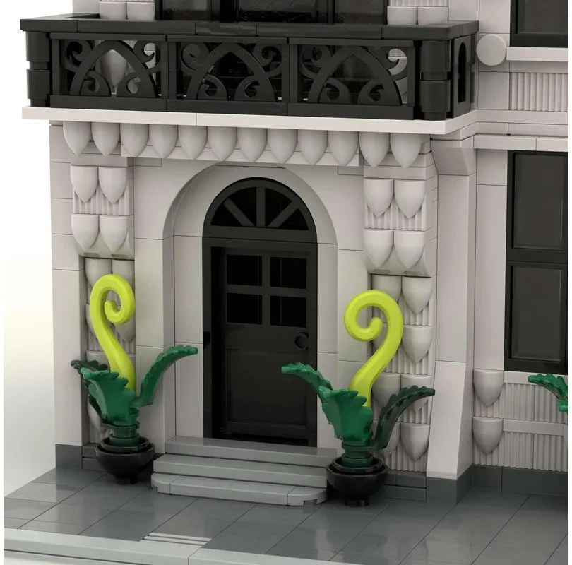 1159 pezzi MOC- 219213   Modello di città Set di architettura europea Ristorante parigino francese Caffè rotante Paesaggio urbano di Parigi Costruzione modulare