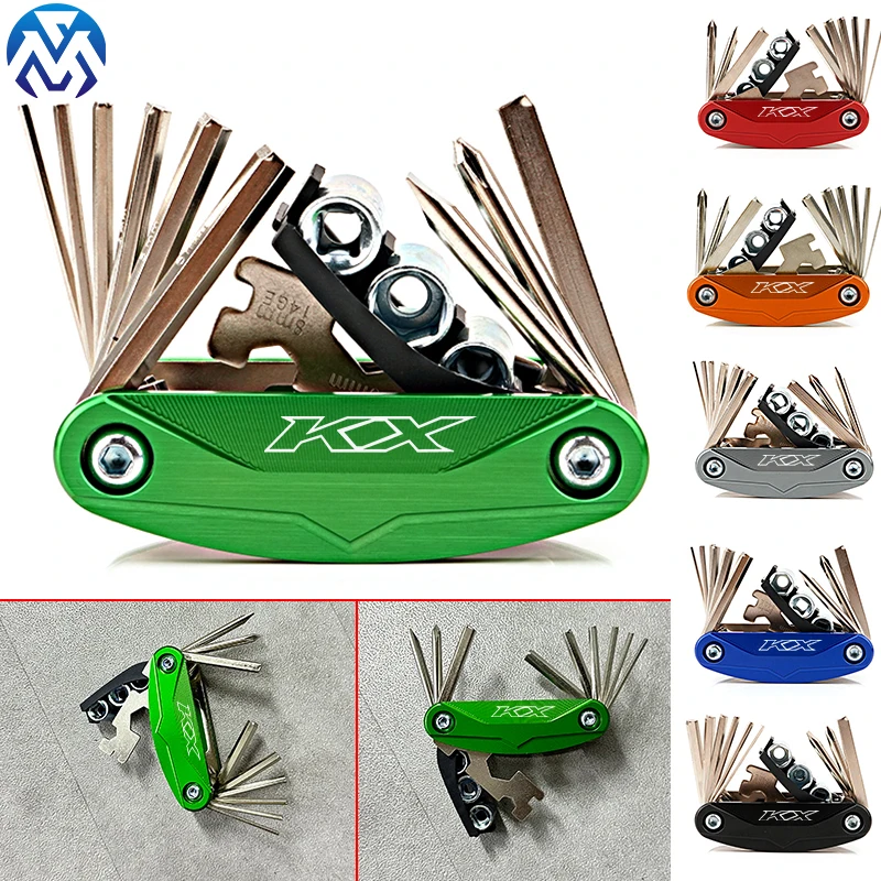 Do KX250 KX450 KX250F KX450F KX250X KX450X KX 250F 250X 450F 450 750 Akcesoria CNC Przenośne narzędzie naprawcze Zestaw śrubokrętów