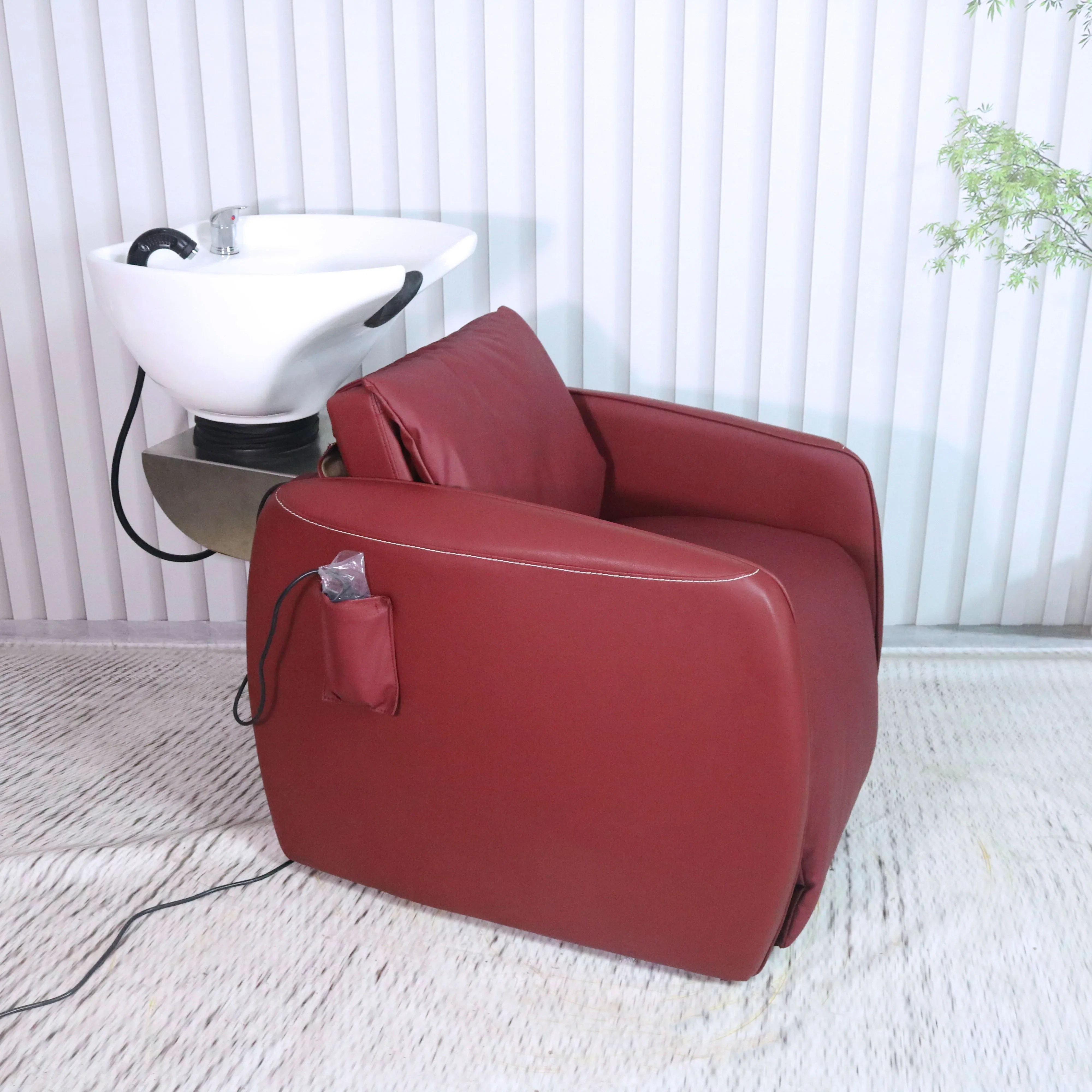 2026 Electric massage function Hot Sale Shampoo Chair Salon Furniture for Sale Hot Sale Shampoo wash unit
