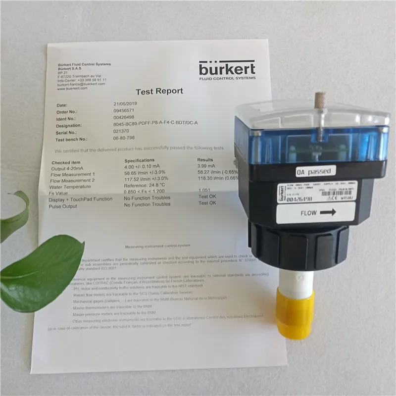 

2025.4 Burkert8045 Magnetic Induction Flowmeter Baode/Baodi 8045 PVDF 18-36V 300mA