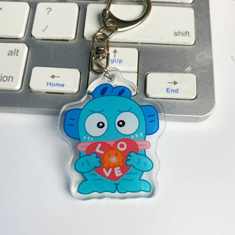 Sanrio Keychain Kawaii Hangyodon Cute Cartoon Anime Students School Bag Handbag Pendants Accessories Toys Girls Gifts