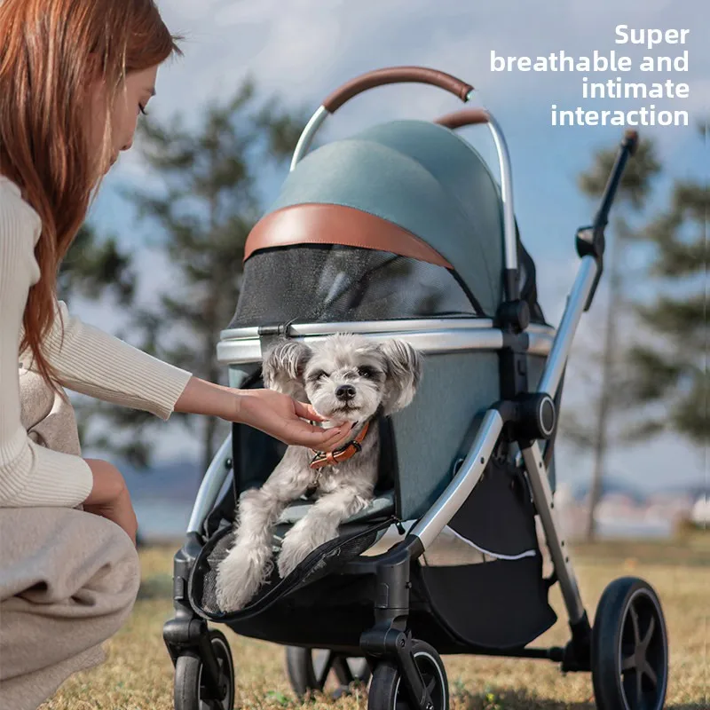 Pet Cart Pet Out Cart Basket Separation Dog Pet Out Cart