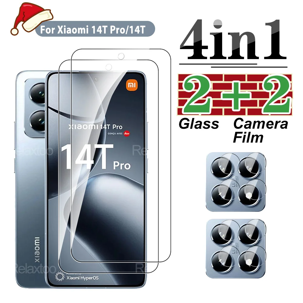 4in1 Screen Protector For Xiaomi 14T 13T 12T 11T 10T 9T Pro Front Film xaomi Xiaomi14TPro Mi 14TPro 13TPro Lens Protective glass