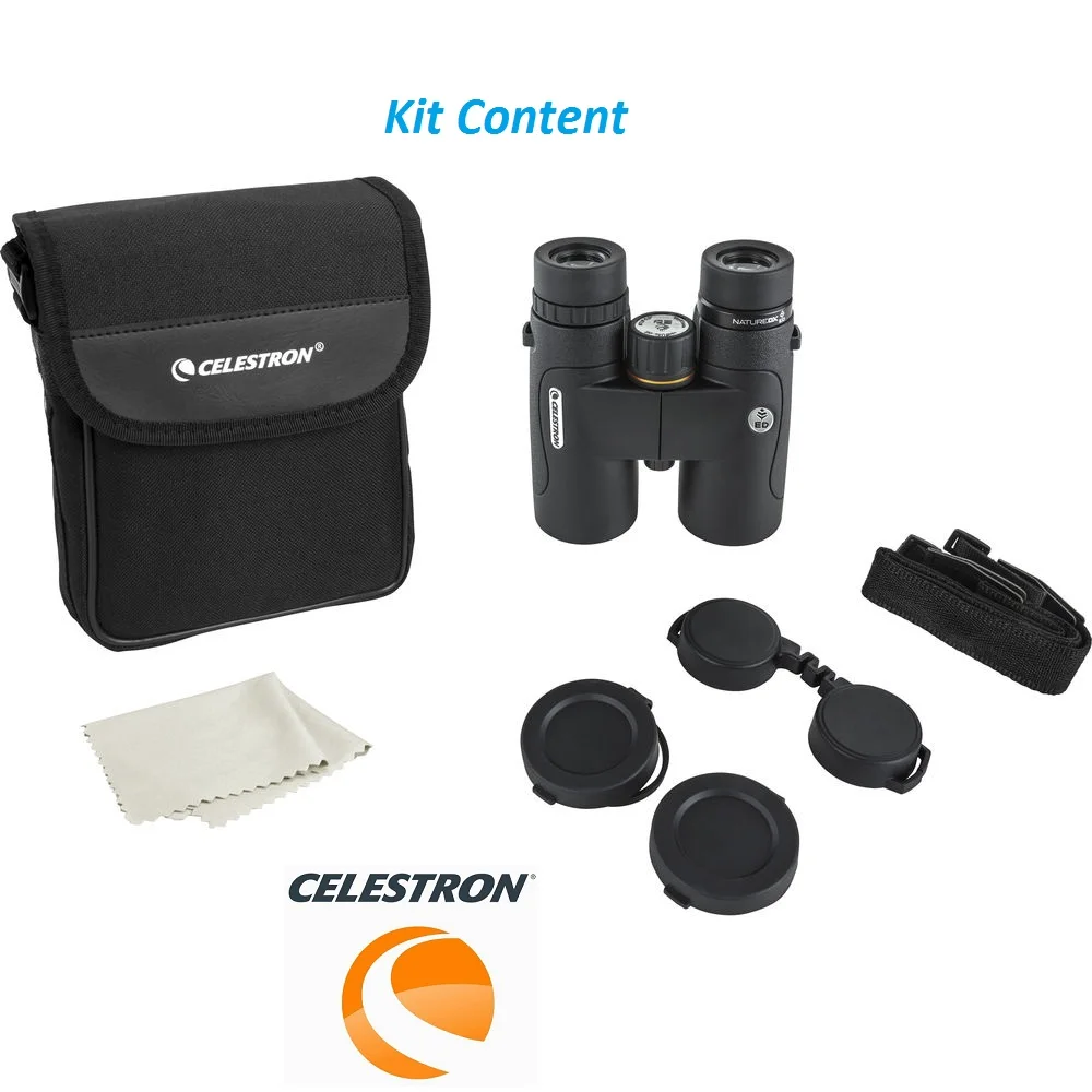 Celestron Nature 8X42/10X42 Dx Ed Astronomie Verrekijker Fase-Gecorrigeerde Bak4 Volledig Multi-Coated Ip7 Waterdicht Voor Kampe