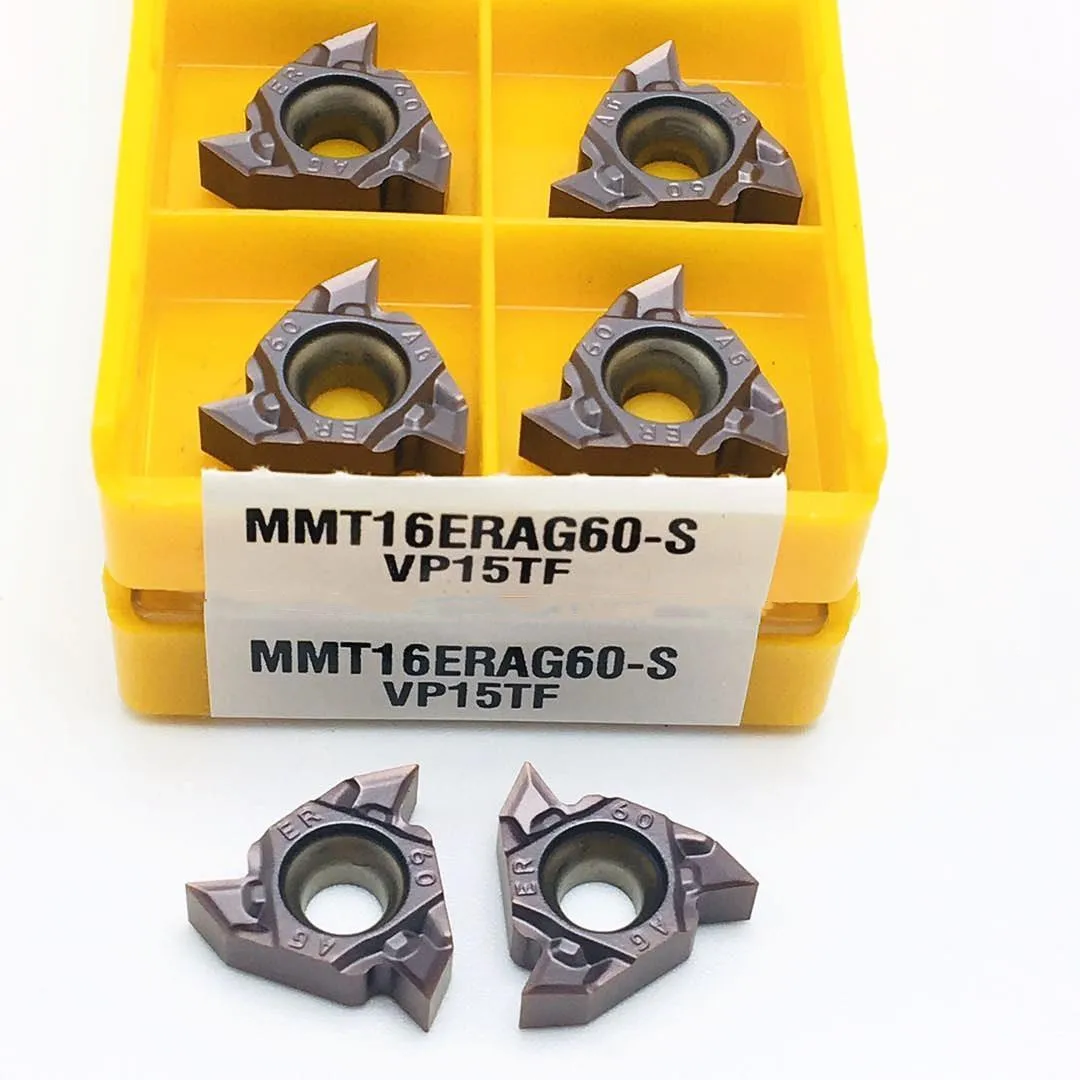 MMT22ER MMT22IR 16ER 16IR 11IR 11ER AG60 VP15TF ER6020 US735 CNC, cortador de fresado de hilo de alta calidad, herramienta de carburo, inserto de