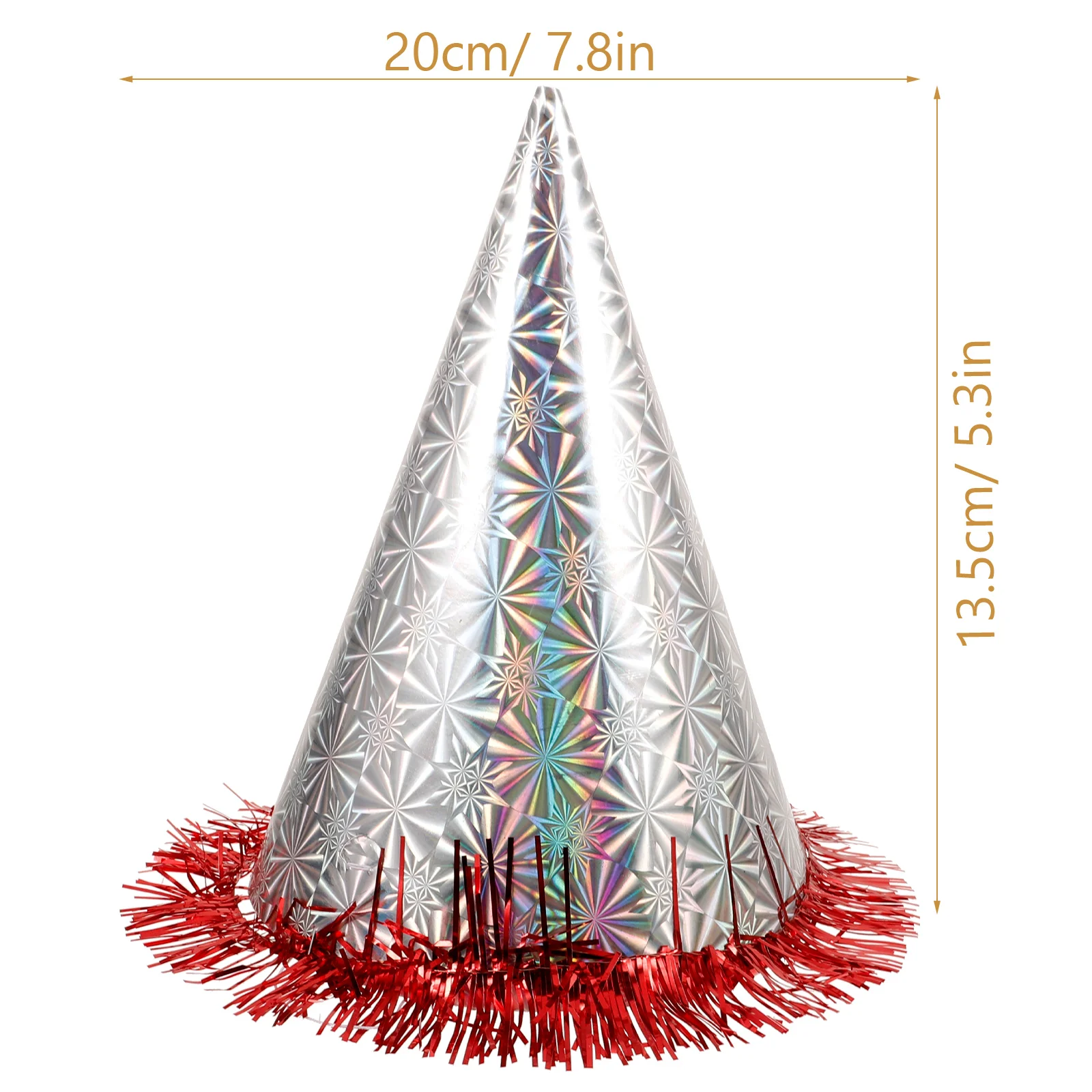 18pcs Birthday Party Cone Hats with Glittering Tassel for Kids and Adults (Mix Color) cone party hats