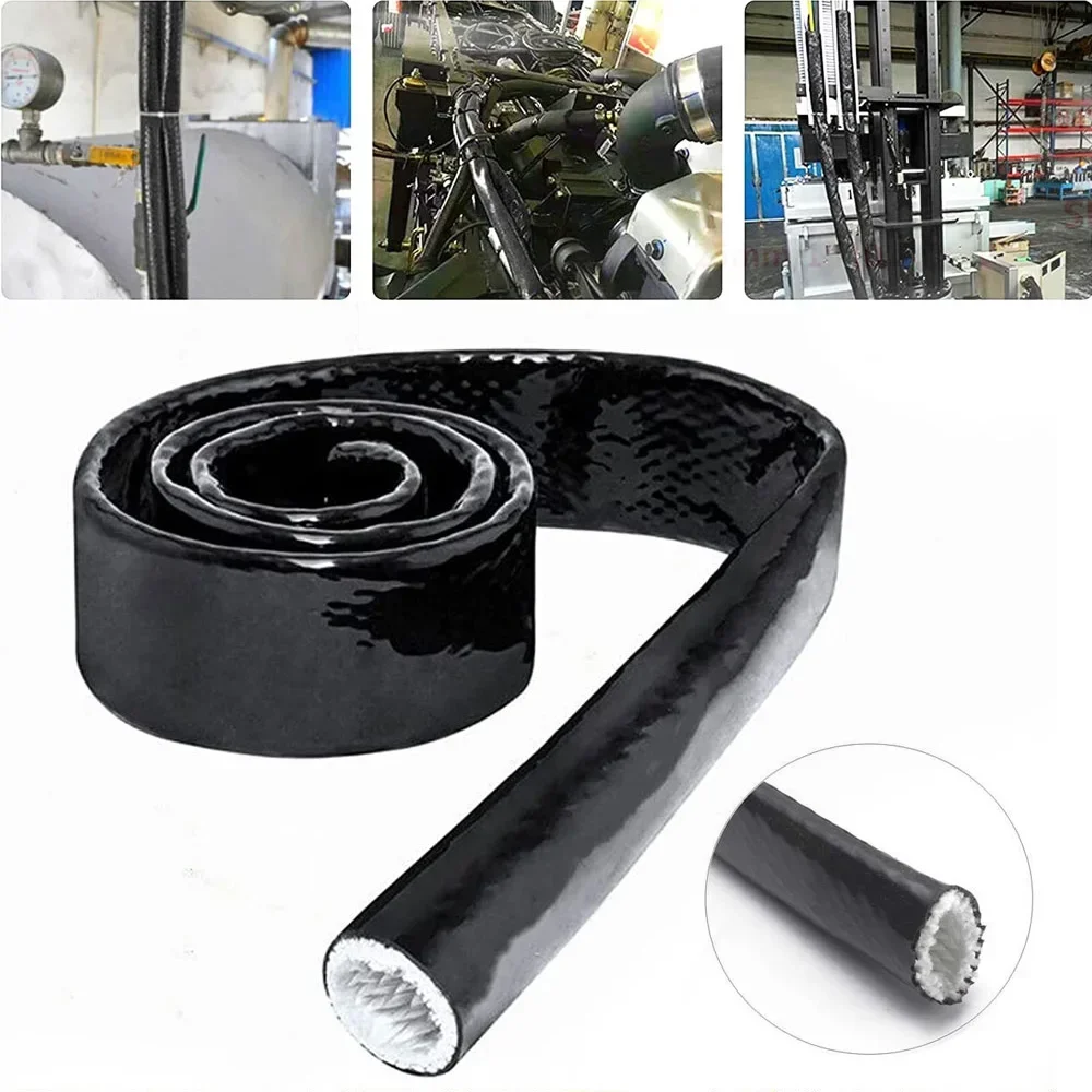 4mm to 130mm Retardant Casing Pipe High Temperature Resistant Fiberglass Tube Fire Sleeving Protective Heat Shield Sleeve