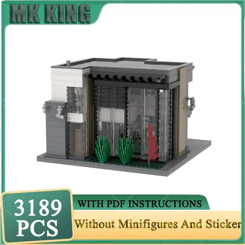 

City Street View Model Moc Building Blocks Urban Villa 1 Model Technology Bricks DIY Assembly Holiday Construction Toy Set Gifts