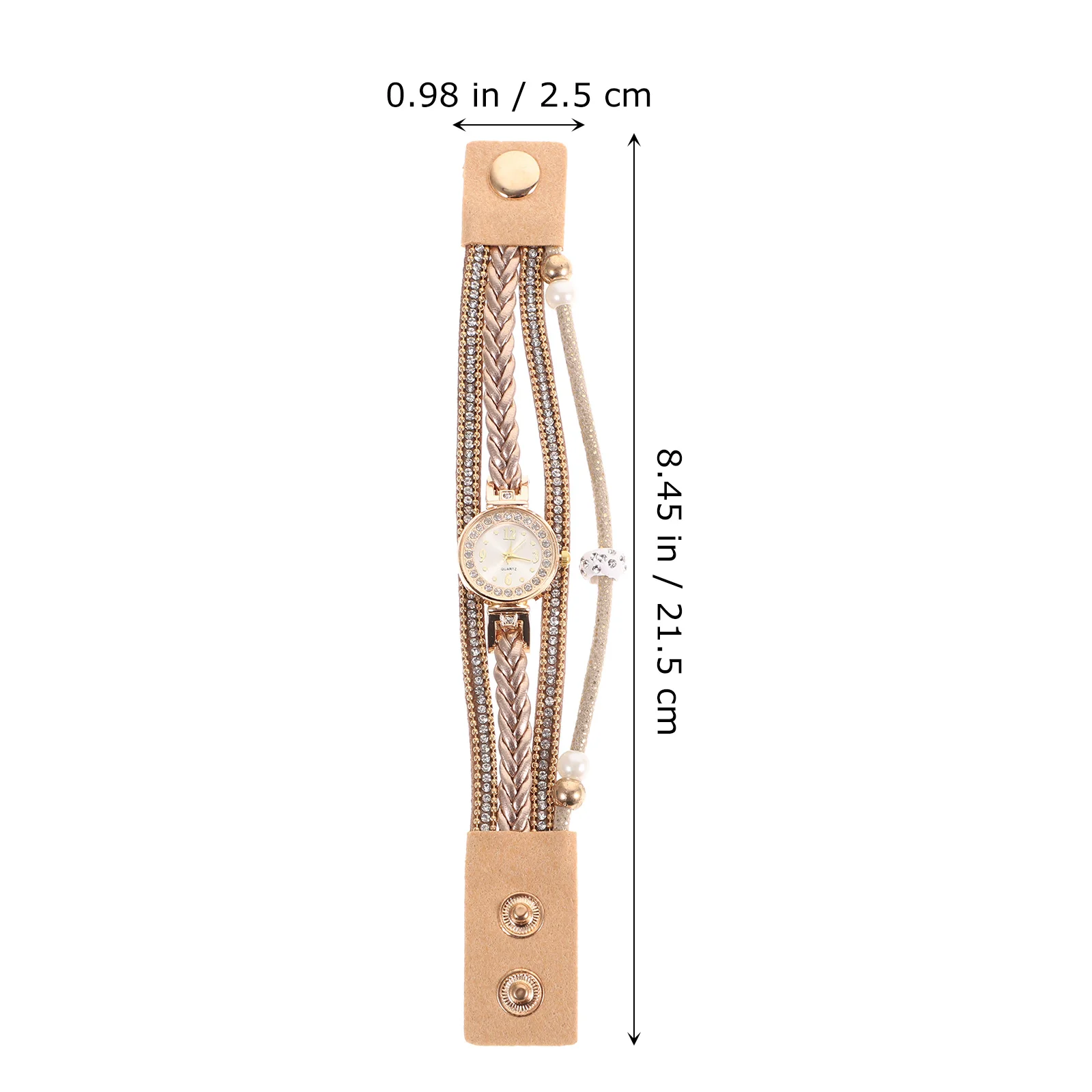 

Fashion Women Quartz Watch Elegant Wristwatch Durable Diamond Set Bracelet Watches Gift for Her Valentine Christmas Birthday