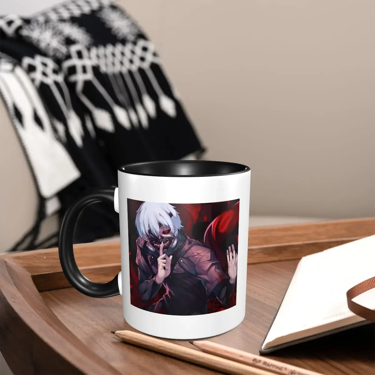 

Tokyo Ghoul Anime Manga Mug Funny Ceramic Coffee Cups Tea Mugs Milk Cup Drinkware Gift for Friends