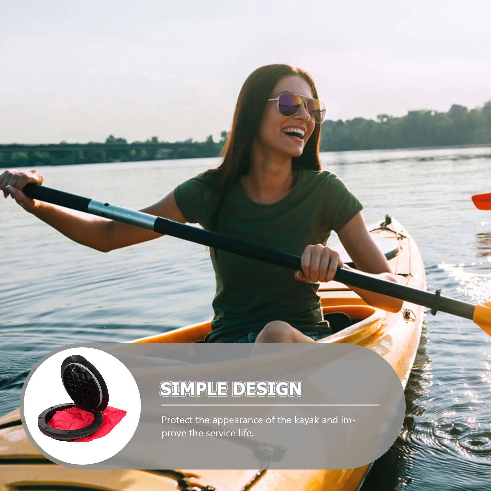 غطاء فتحة كاياك شديد التحمل مقاوم للماء لحماية الختم، لوحة قوية لسطح القارب في الهواء الطلق، موثوقة لجميع الأحوال الجوية #3