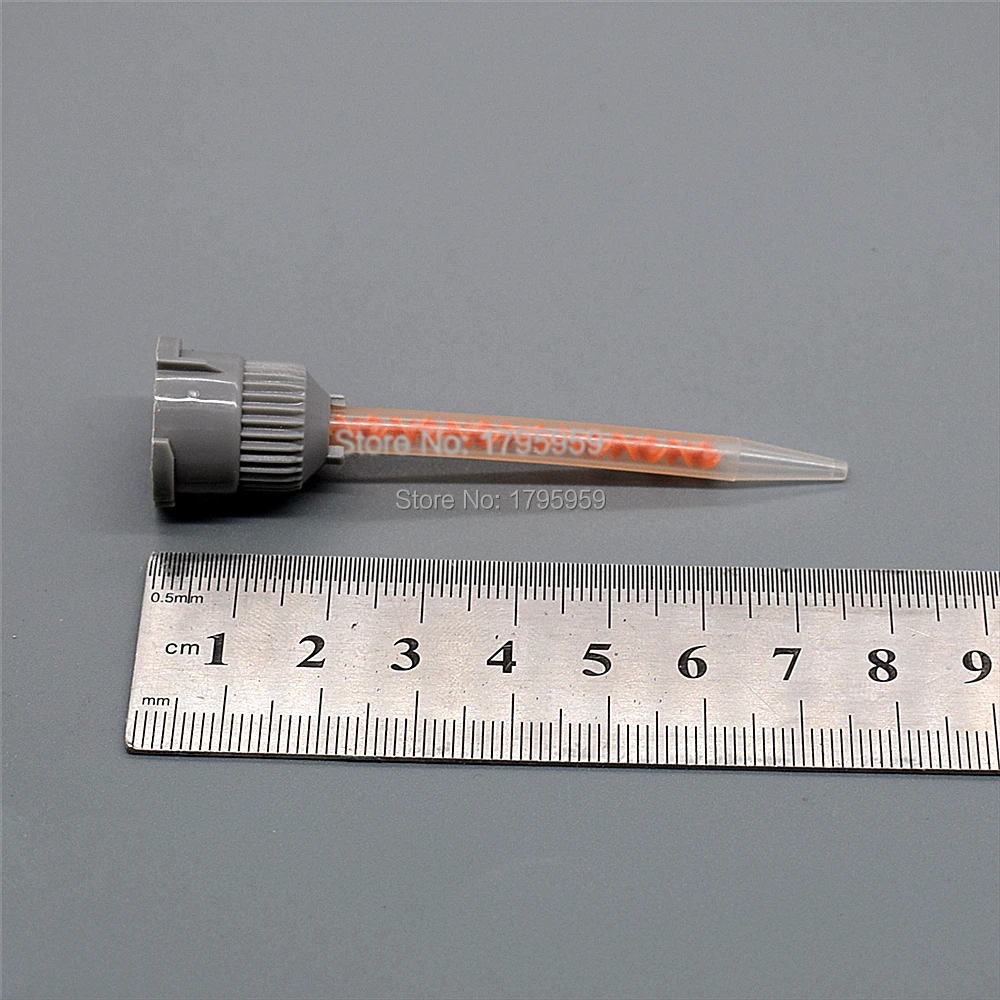 250 pezzo 10:1 ugello di miscelazione applicatore adesivo epossidico miscelatore statico pistola per calafataggio Dispenser doppia cartuccia ugelli di miscelazione rotondi