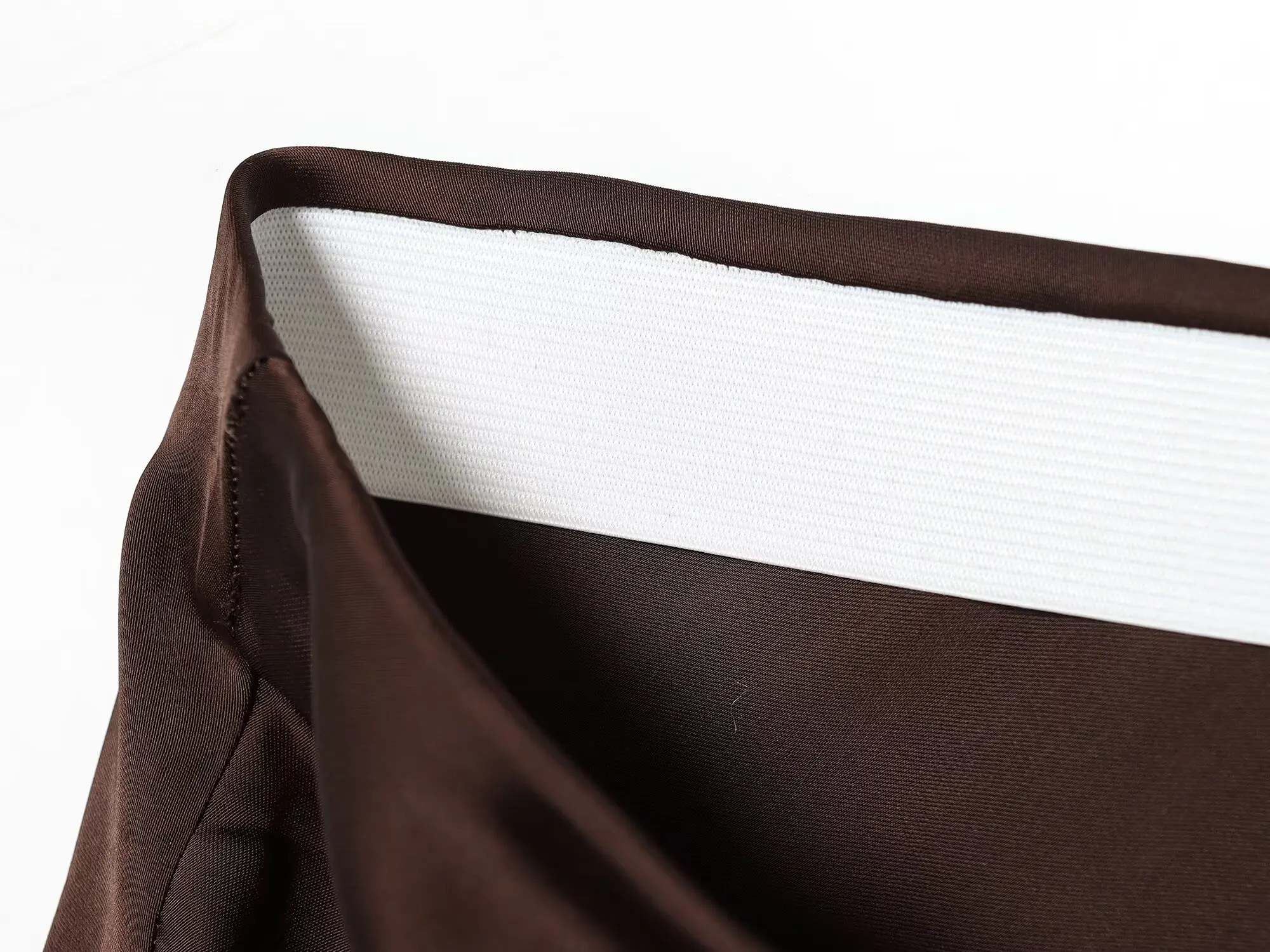 여성용 여름 비대칭 솔리드 미니 스커트 A라인 사이드 지퍼 브라운 엘라스틱 웨이스트 빈티지 여성 시크 크롭 스커트