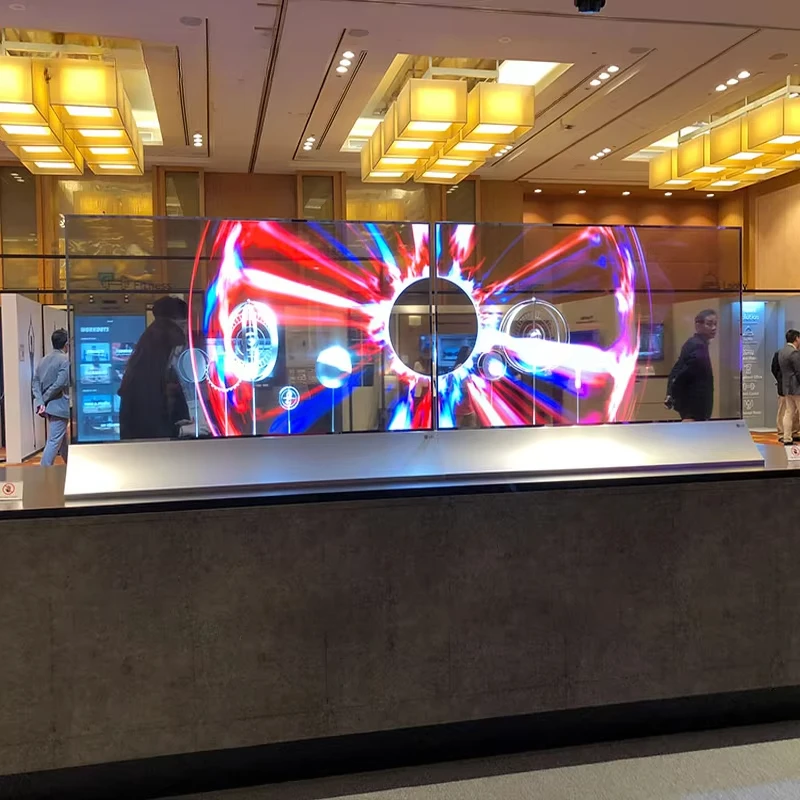 Transparenter Bildschirm Desktop Standing Digital Signage LG Smart TV Kreativer Touchscreen-Display-Monitor