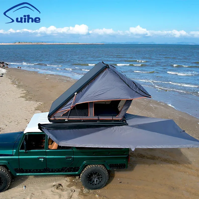 

Factory Custom Hard Shell Rooftop Tent 4x4 Offroad Waterproof Ox Fabric Car Camping Family