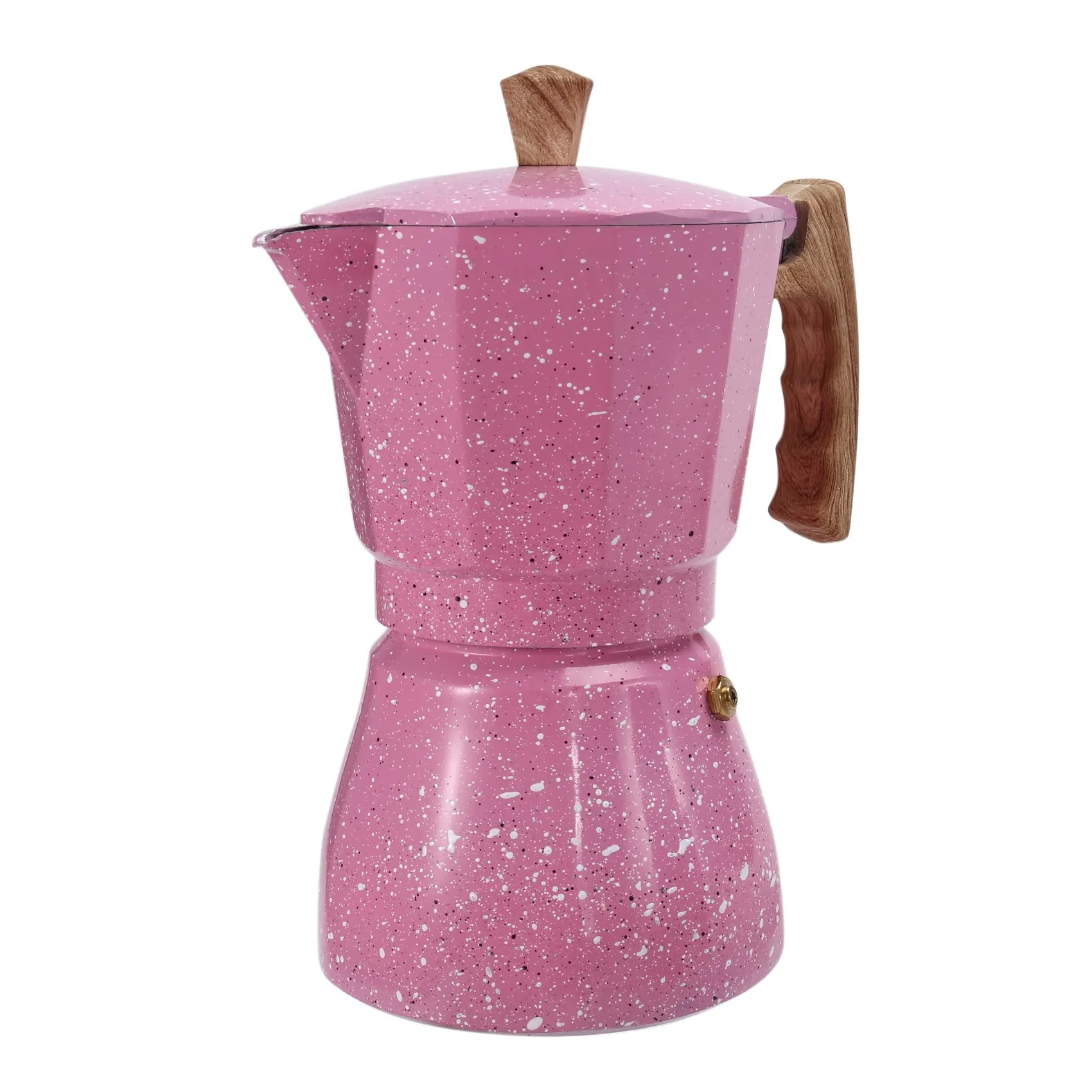 Latte Mocha Coffee Maker Italian Moka Espresso Cafeteira Percolator Pot Stovetop Coffee Maker 300Ml Pink