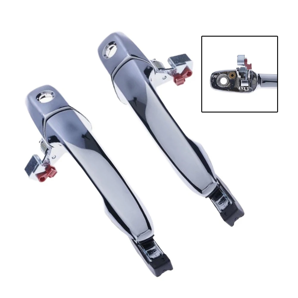 For Daily Driving Repair Sliver Exterior Door Handle Front Rear Handle Set Four Piece Set Precise Fitment Component