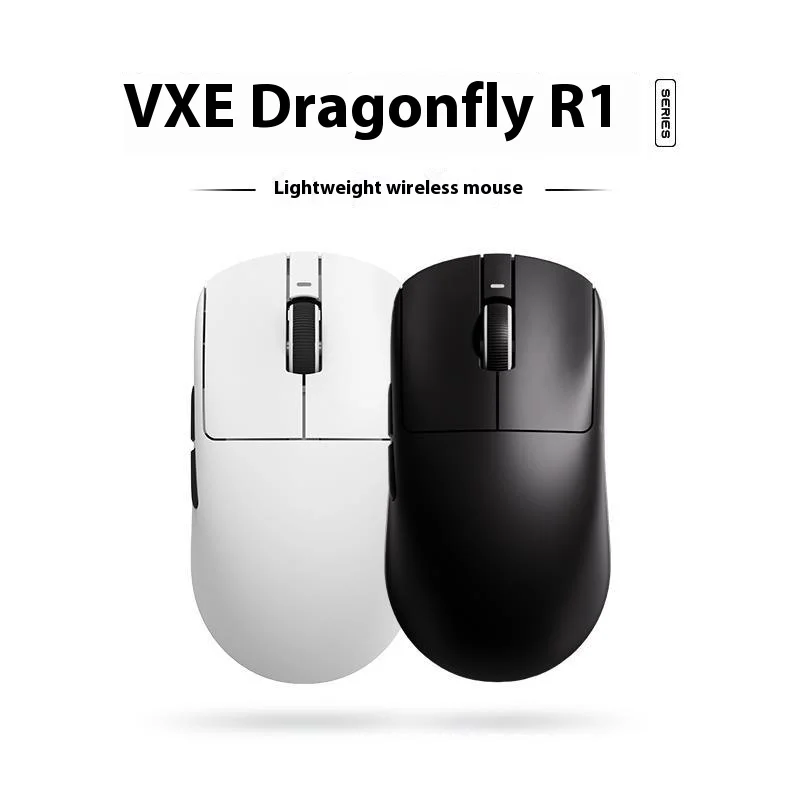 Vxe Dragonfly R1 2.4G Mouse Long Endurance Paw3395 Non Hole Lightweight Gaming Mouse Smart Speed X Low Delay Game Office Mouse