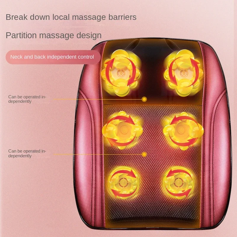 Massage Pillow Massager Shoulder Neck Waist and Back Multifunctional Massage Massage Massage Pad Massage Waist Pillow