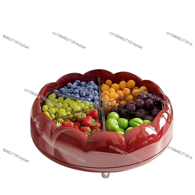 

plate Household light luxury high-end nut plate High value living room fruit plate Large capacity snack dried fruit box