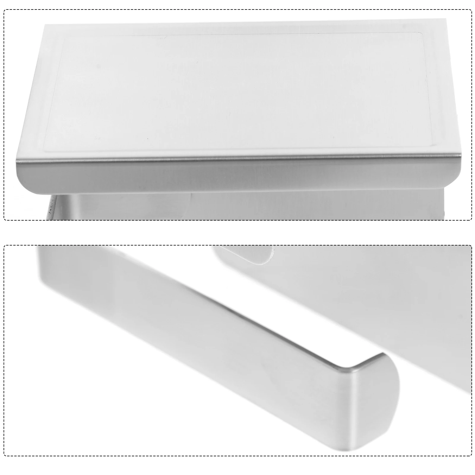 

Stainless Steel Tissue Rack Toilet Paper Holder Wall Mounted Storage Organizer For Bathroom Phone Cigarettes Wet Wipes Ashtray