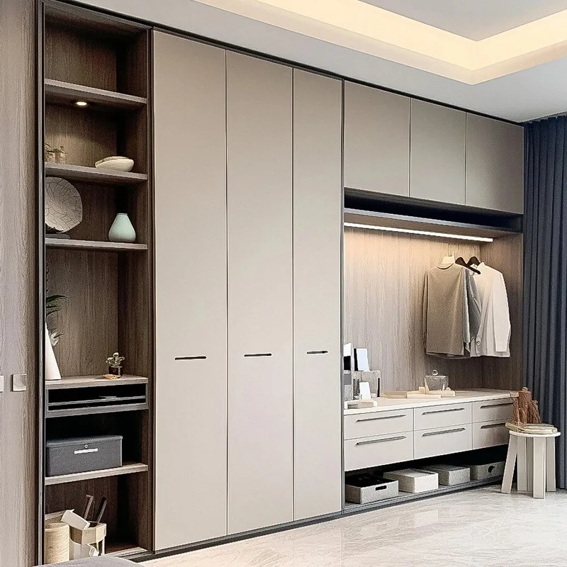 Portable Bedroom Furniture Wooden Wardrobe Storage Closetpromote sales