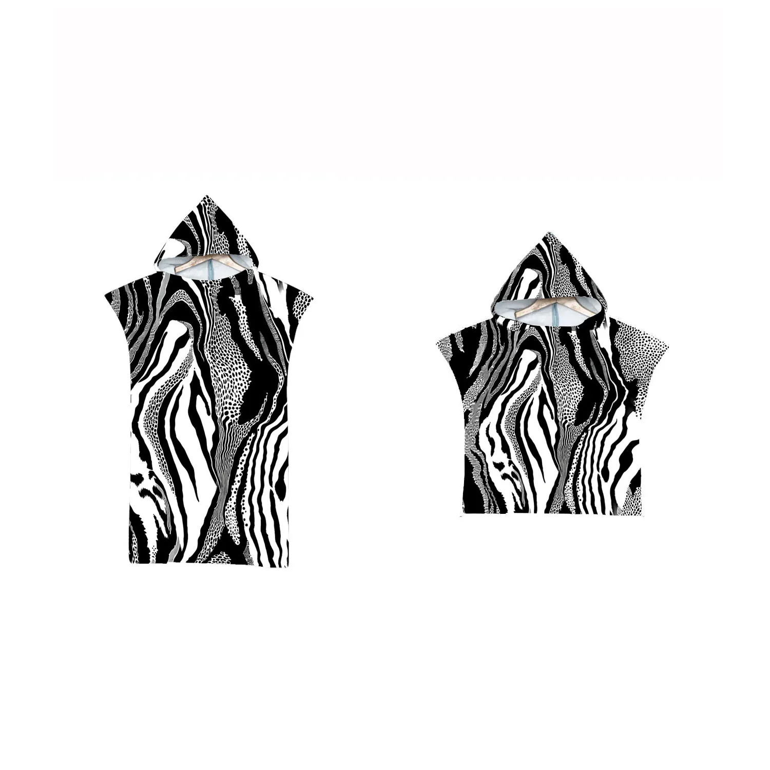 

Zebra Print Unisex Hooded Towel Poncho for Adult, Kid, Child,Beach,Pool Swim Robe,Holiday, Birthday Gift,Wholesale,Drop Shipping