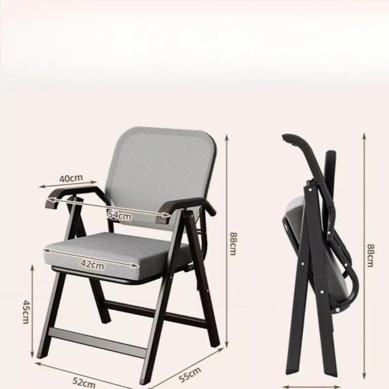 Silla de oficina, silla de ocio para el hogar, portátil, plegable, cómoda, sedentaria, transpirable, para dormitorio, sillas de oficina, recién llegado