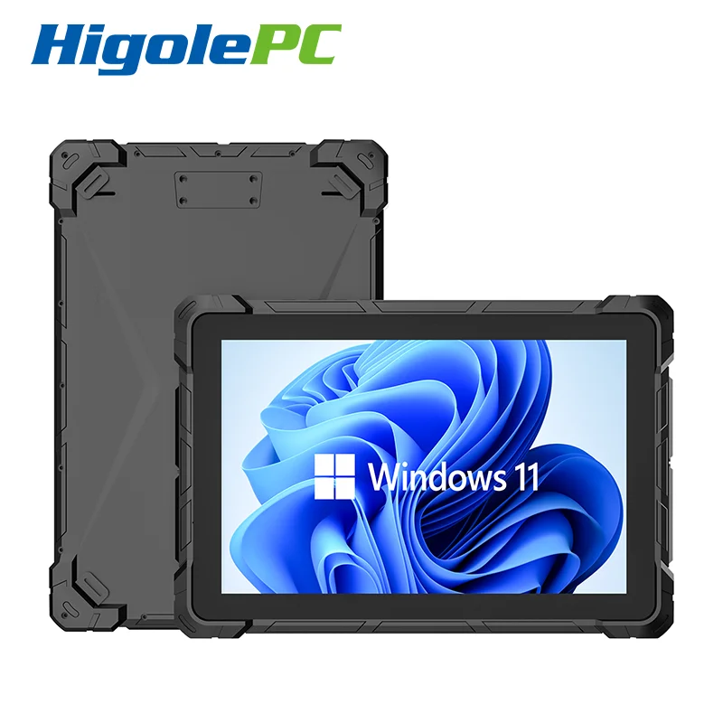 higole tablet de scanner robusto industrial windows 11 intel n4120 8gb 128gb wifi ip67 hdmi com rs232 f7g 101 pc 01