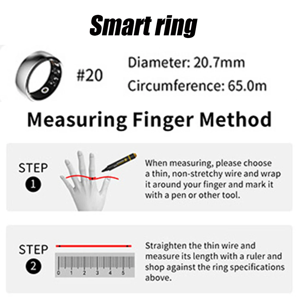 Luxury Smart Ring Gentleman And Ladies IP68 Waterproof Health Monitoring Step Count Multifunction Love Witness Ring Vitality New