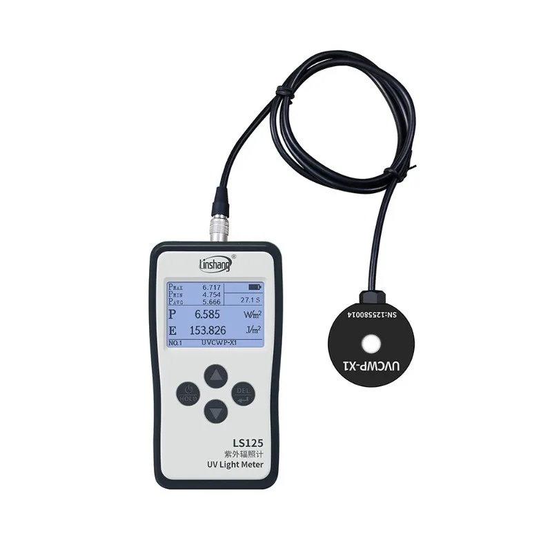 UV Light Meter Ultraviolet Radiometer LS125 with UVA LED Probe 340nm to 420nm for Intensity and Energy Measurement of LED Lamps