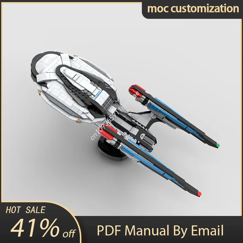 1051PCS MOC Space Series USS Enterprise Star Treks Online/Picard Spaceship Model Building Block Stacking Brick Creative Toy Gift