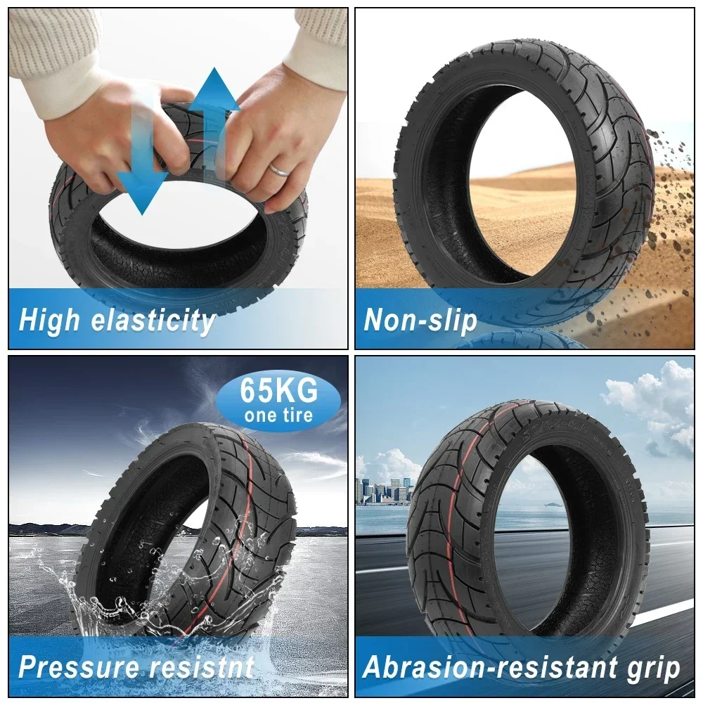 80/65-6.5 Off-road Tubeless Tire for Kugoo/Pro Balance Car 255x80 Tyre Replacement Electric Scooter 10 Inch Anti-Explosion Tire