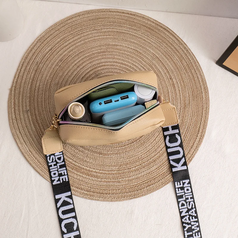 Frauen Handtasche und Geldbörse einfache Designer Mode lässig Umhängetasche breiten Riemen Umhängetasche weibliche kleine Telefon Umhängetasche – Detail 19
