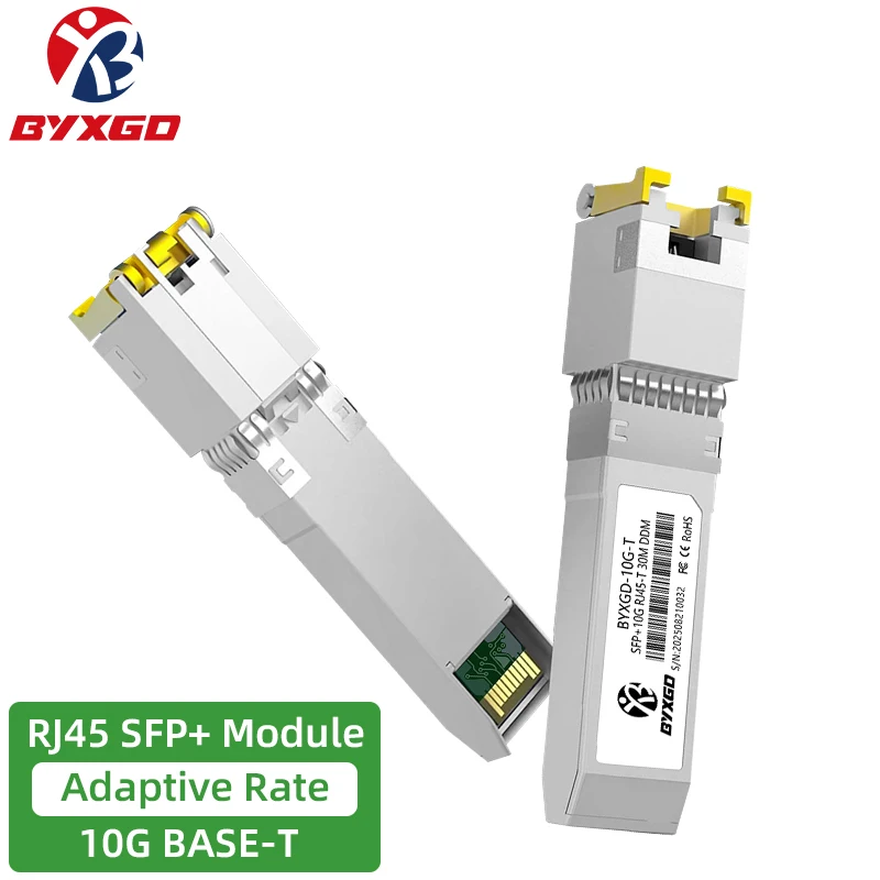 

1.25/2.5/5/10GBASE-T SFP Transceiver, Module SFP to RJ45, 10G Copper RJ45 SFP+ Module For Cisco Ubiquiti UniFi Mikrotik Meraki