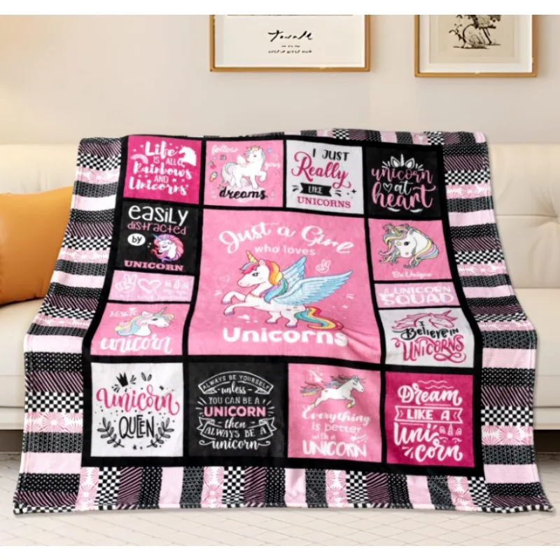 

Одеяло с единорогом, идеальный подарок для любителей единорогов, идеальный подарок для любителей единорогов, идеальный подарок на Рождество и день рождения для детей