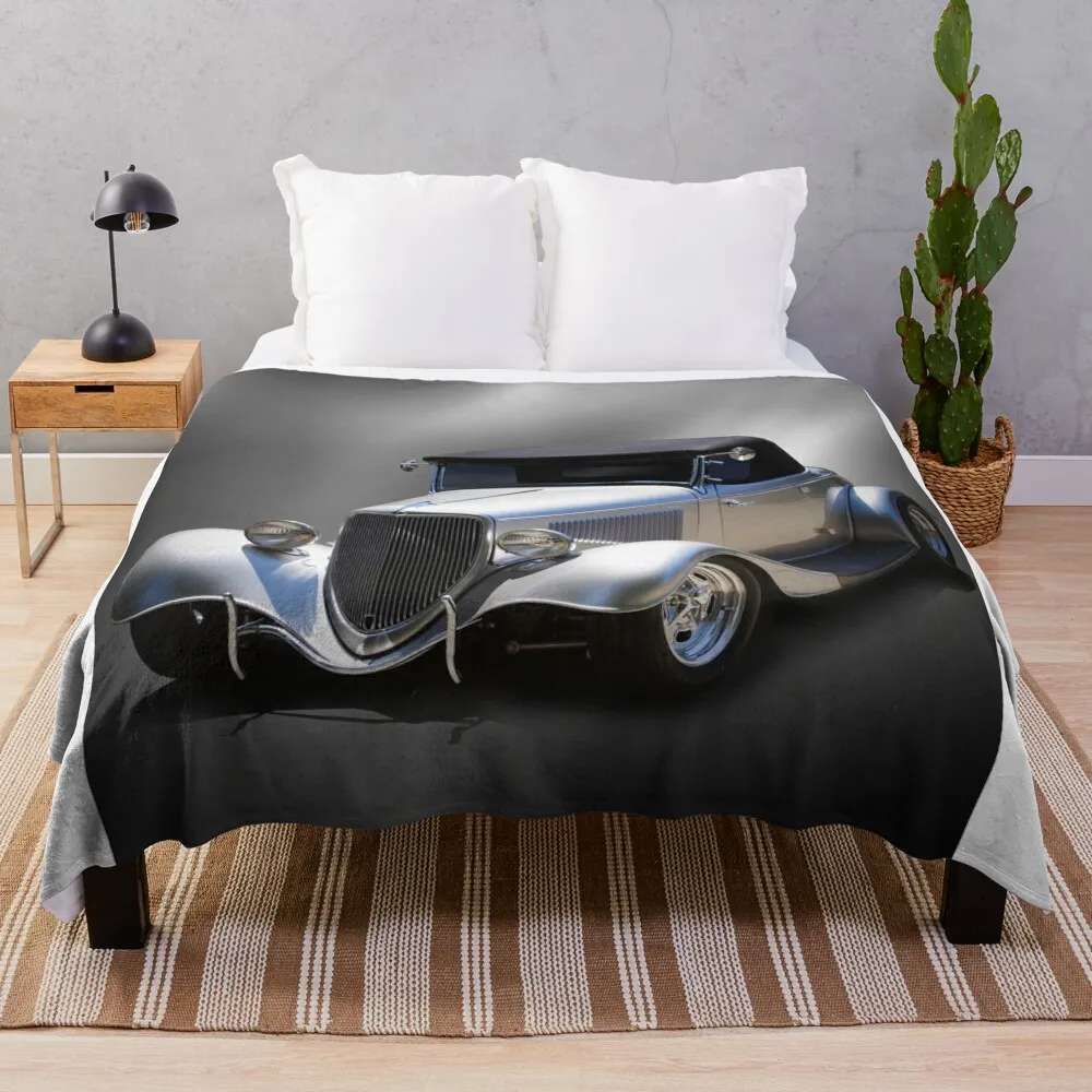 1934 Convertible Coupe Throw Blanket Fashion Sofas Vintage decorative Blankets