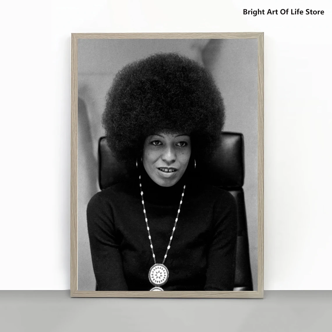 Angela Davis Poster Photography, High Quality Print, Empowering Feminism Civil Rights Housewarming Home Décor Wall Art