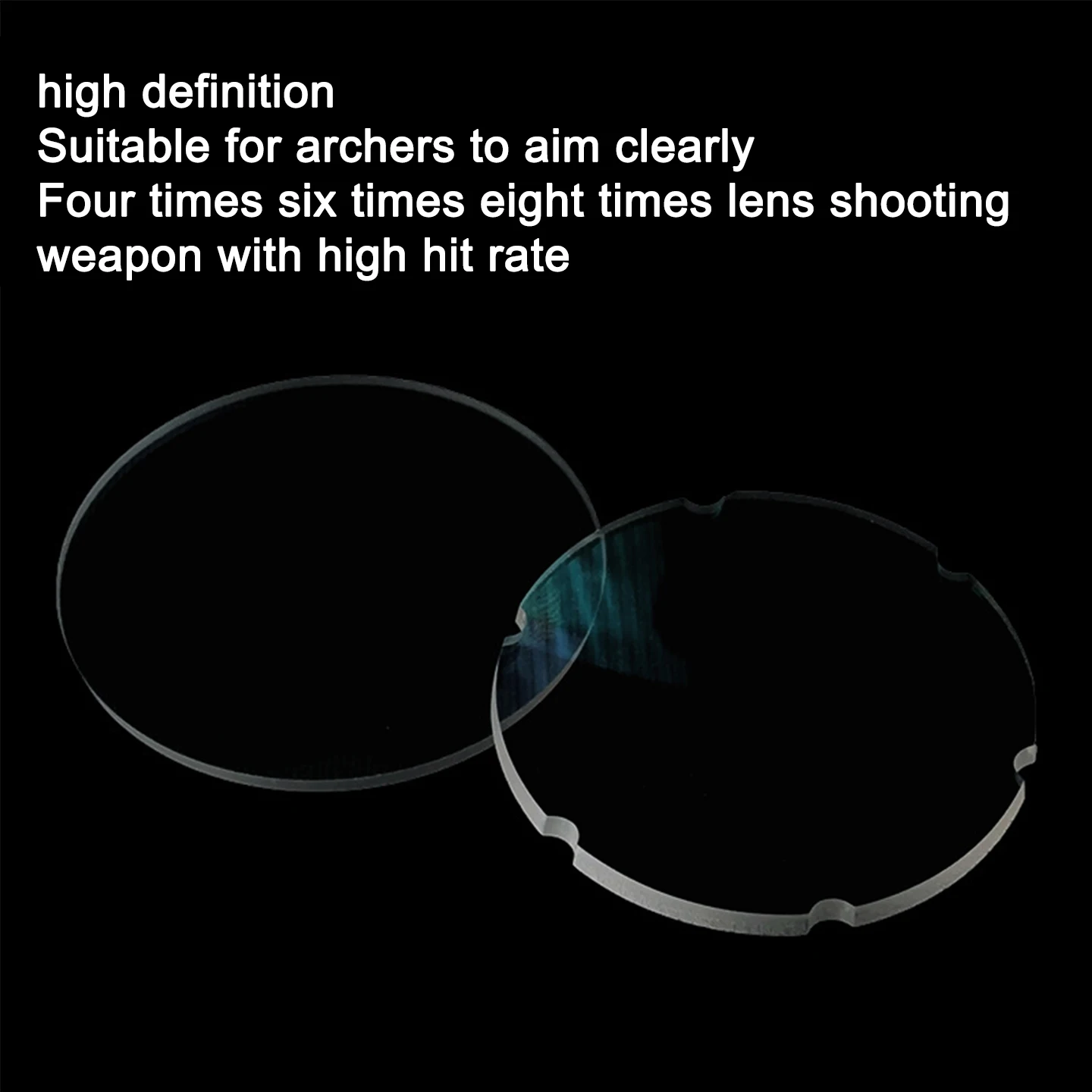 Archery Bow Sight Scope Lenses Target Aiming Magnification Lens 4x/6x/8x Diameter 35/45/48/54mm Shooting Hungting Accessories