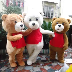 Teddy Bear Mascot Costume Fursuit Adult Cosplay Anime Halloween Funny Party Mascottes Costumes